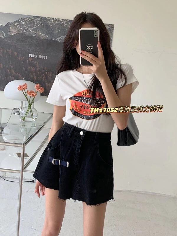 [T.H] Korean style western style denim shorts 17052# LSW