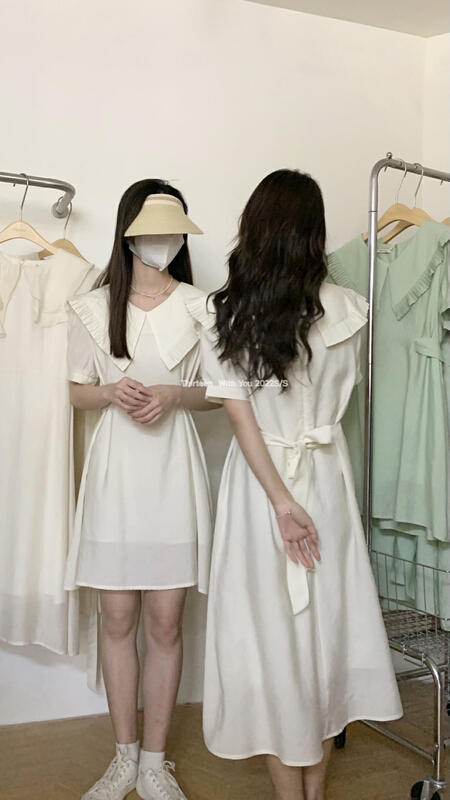 [thirten thirteen] Korean style large lapel fashion dress 1639# XYY