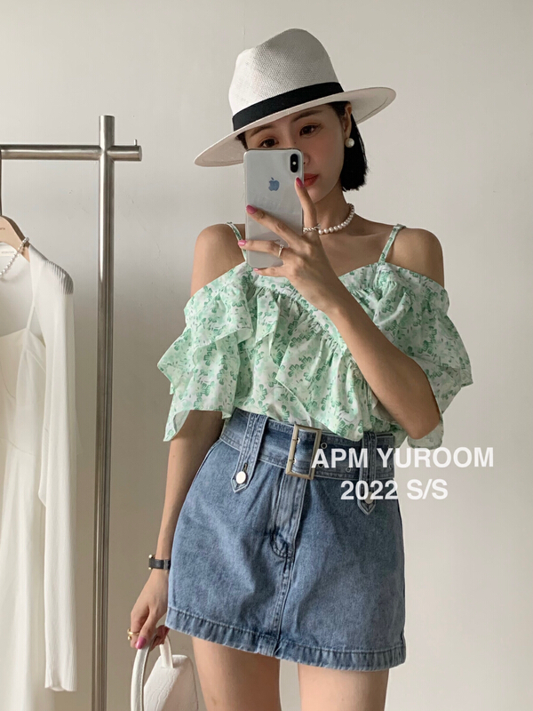 [APM yuroom] sweet temperament floral blouse 22211# LSL