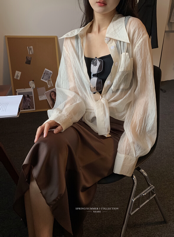 New year in early spring! [neihe] lightweight pocket versatile shirt 22075# zxx