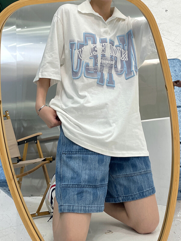 "LAB EEDA" Korean Joker Fashion POLO Shirt 3056# OZQ