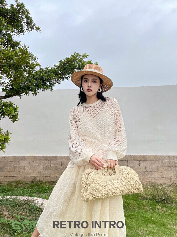 [Rin] fashion niche design long sleeve T-shirt 21068# cqw