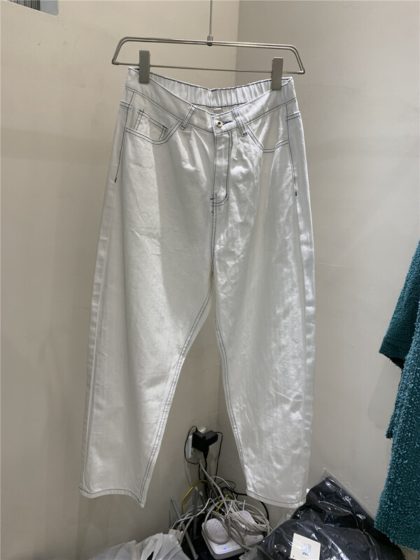 [MF] Korean contrast stitched jeans mm0015# ZZL