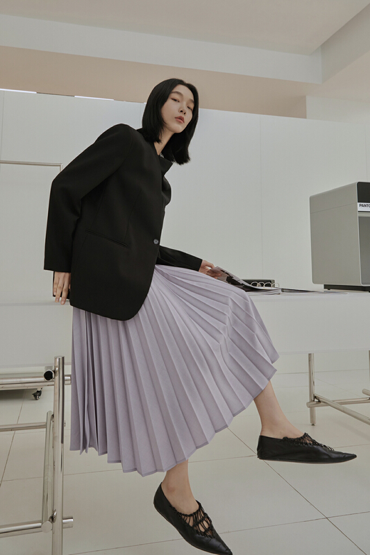 New year in early spring! [Hello September] irregular pleated skirt m2239# CLS