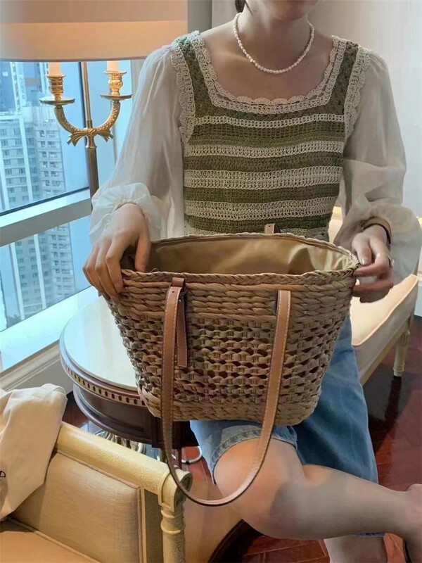 [Susan] lady stitching design Vintage blouse 18536# LSW