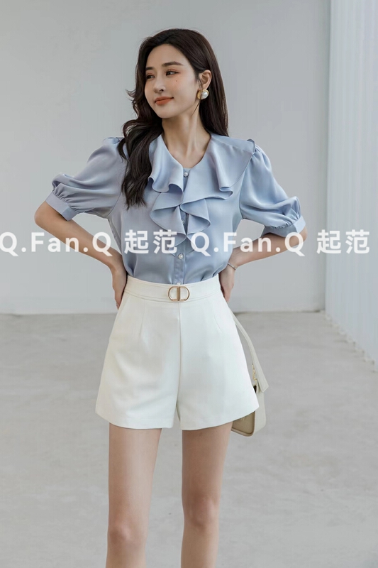 New in early summer! [style] commuter style high waist casual shorts 8798# JJ