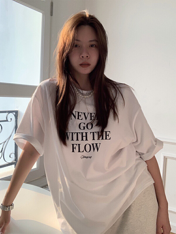 New in early summer! [wgwe] Korean loose Casual Short Sleeve T-shirt 1305# PCZ