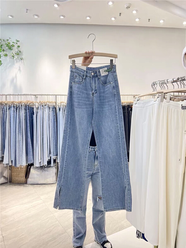 [lsjd] Korean versatile straight jeans mt935# WTT