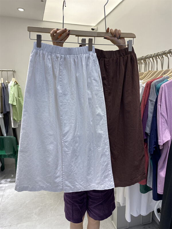 New in early summer! [sanbara] slim and versatile solid skirt 9355# LSW