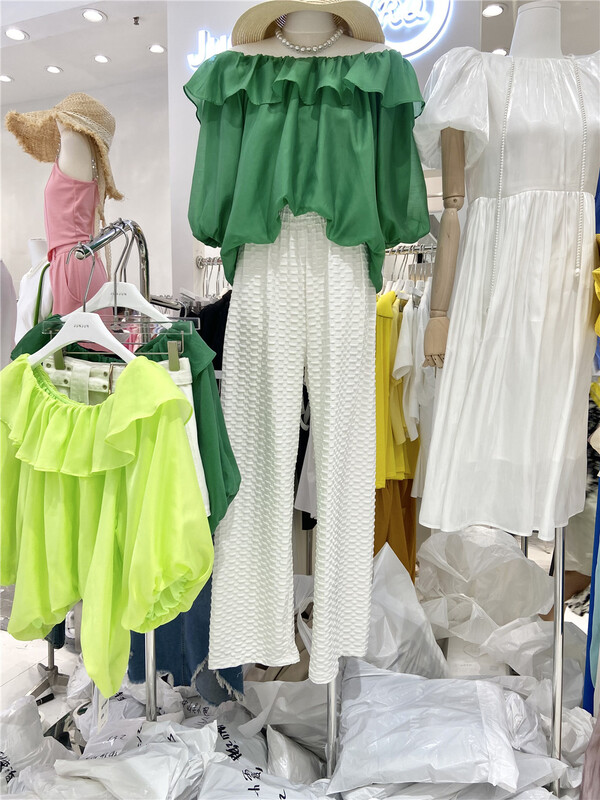 [Jun Jun] simple, loose and comfortable texture casual pants 6627# CLS