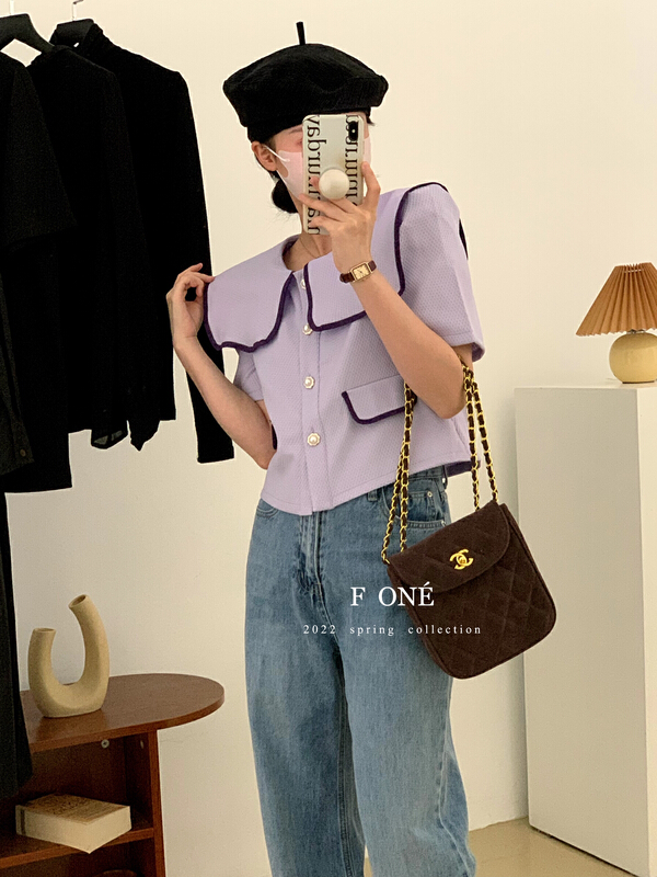 [f one] lady's small fragrance style large lapel short coat 66088# WPL