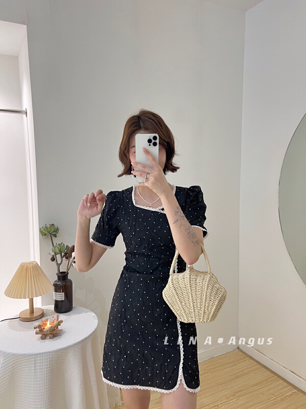[Lina] stylish waist closing dress 0159# hjy
