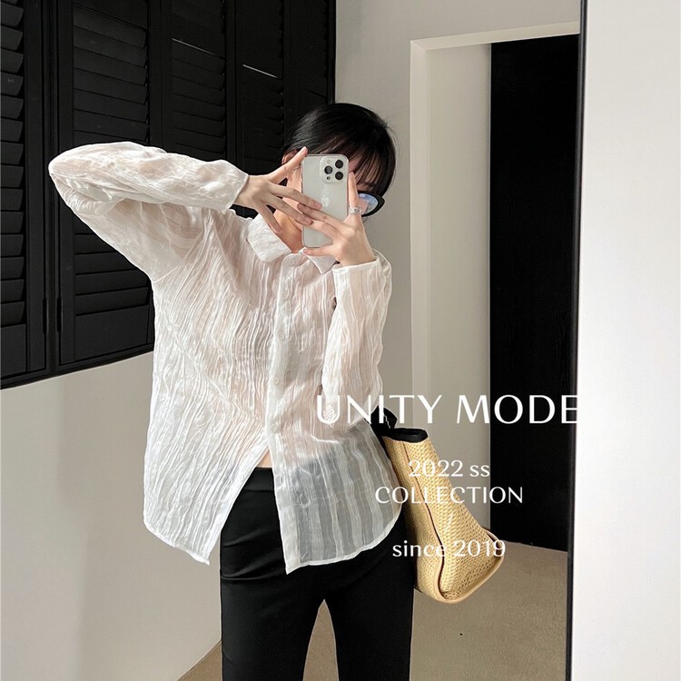 Original price: 77.83! New year in early spring! [unit] simple and loose retro western style shirt 8919# cqw