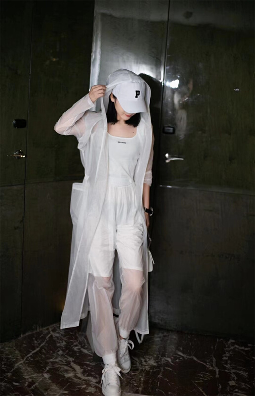 [nm. Girl] Korean long hooded cardigan + versatile basic comfortable loose casual pants set m9960# JJ