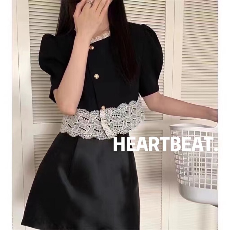 [hearteat] single breasted stitched fashion temperament blouse (only selling blouses) h4080# L