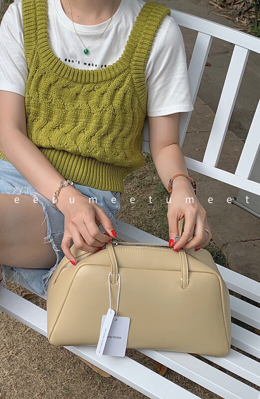 goods in stock! [meetu] Korean fried dough twist vest vest 6300a\zsy
