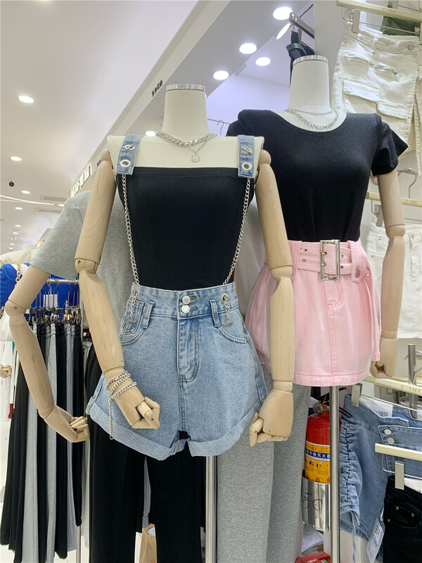 [u.she] Korean casual design suspender pants (excluding inner layer) 39119# cqw