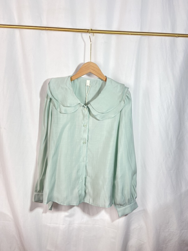 New in early summer! [yspy shop] simple and loose literary shirt ys1-721# Cl