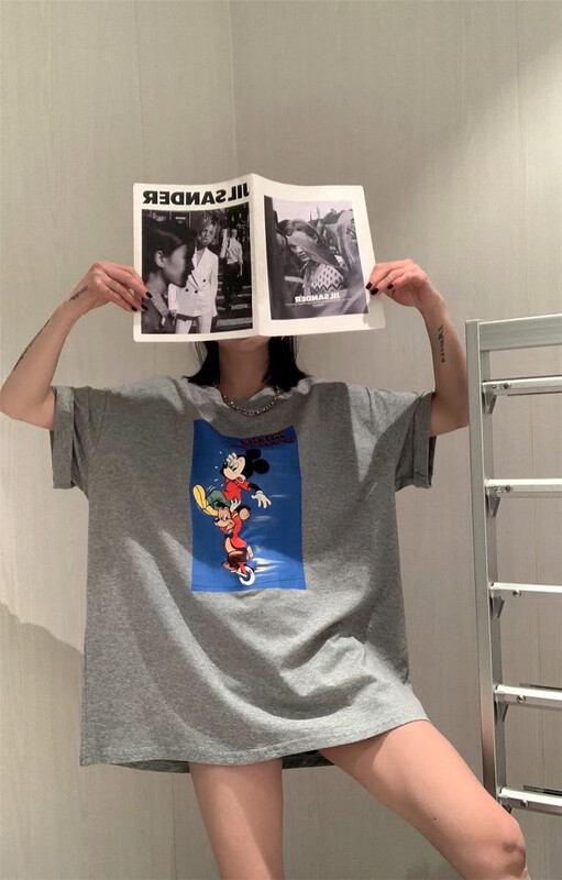 New year in early spring! [CC +] Mickey cartoon printed short sleeve T-shirt (T-shirt only) 8276# L