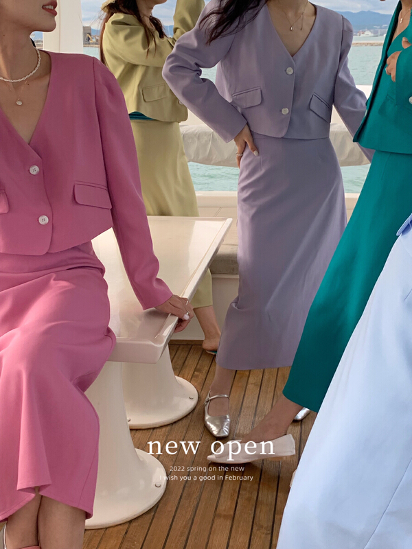 goods in stock! New year in early spring! [new open] temperament Korean fashion short coat hl22378# zxl