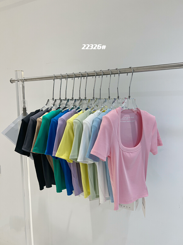Main push! [Wu. 33] simple elastic versatile short sleeve T-shirt 22326# WTT