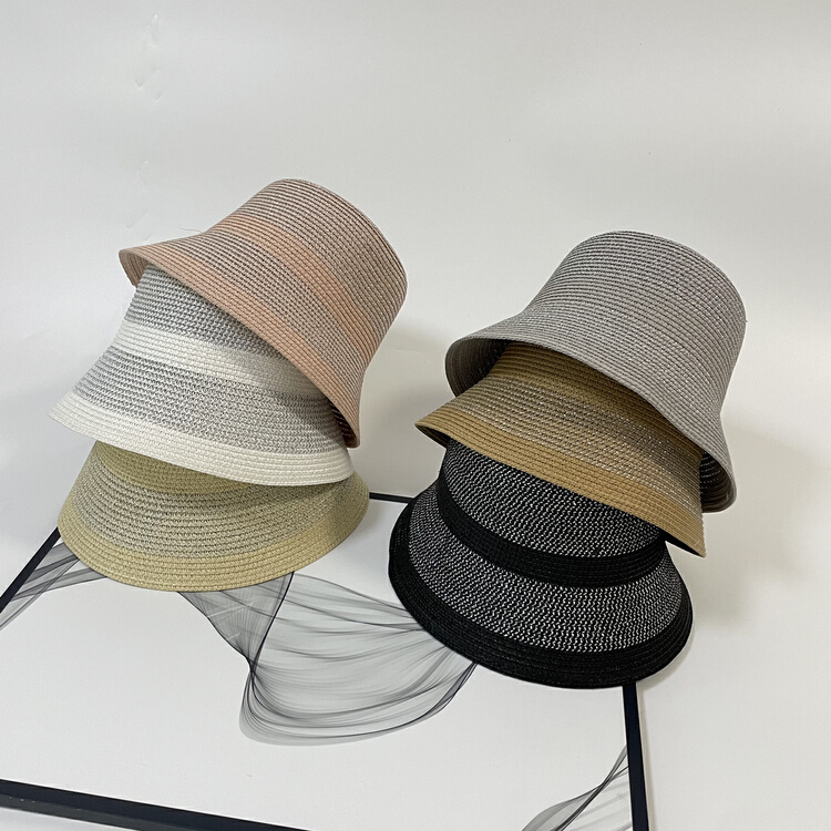 [aesthetic hat industry] fashionable and versatile woven basin hat 2979# LSL