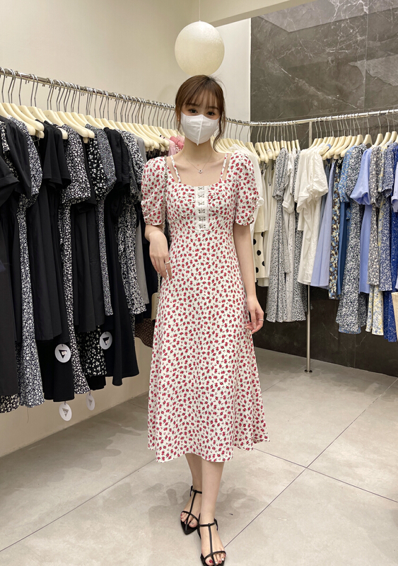 [uone] lady fresh floral dress 98561# LSL