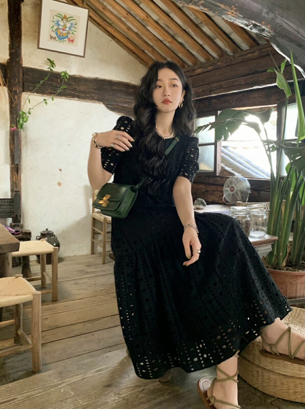 [smile baby] bubble sleeve fashion dress b3101# WPL