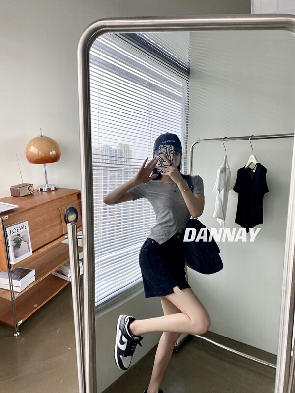 New in early summer! [Danny] irregular stitching Spice Girls short sleeve T-shirt 7219# WPL