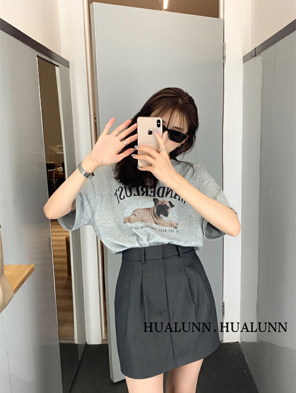 New in early summer! [wgwe] simple solid color versatile skirt (excluding matching) 1304# PCZ