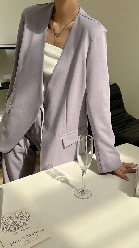 New year in early spring! [context sense] temperament versatile solid color suit (with waist rope) mnc956# CLS