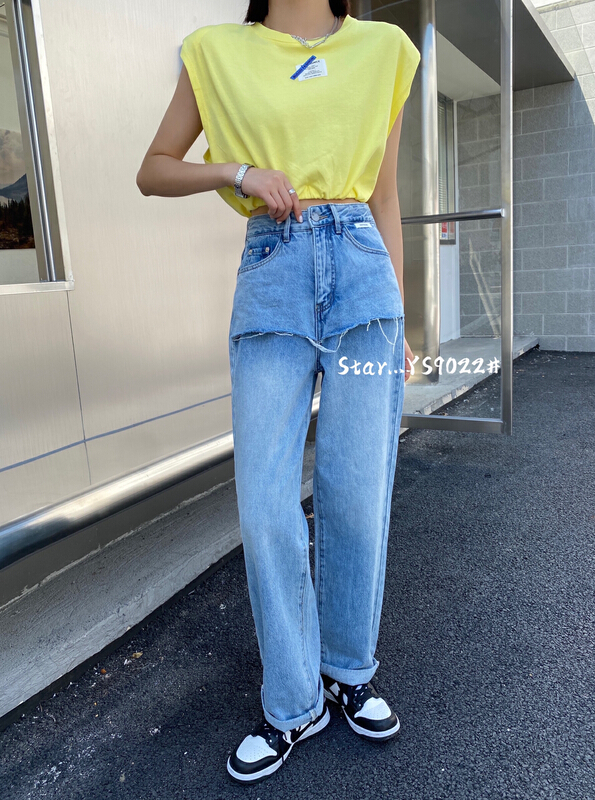 [star] Korean versatile comfortable jeans ys9022# CLS