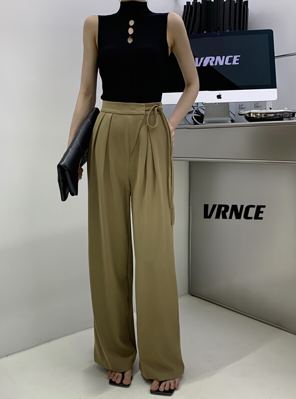 [Vince] comfortable and versatile lace up trousers 1856# XYJ