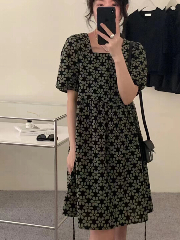 [Zoe Zoe] Korean loose floral dress 0008# L