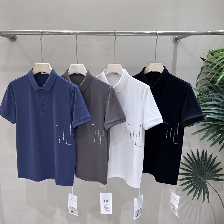 New year in early spring! [maibia] Japanese simple small letter printed polo shirt p6665# ZZL