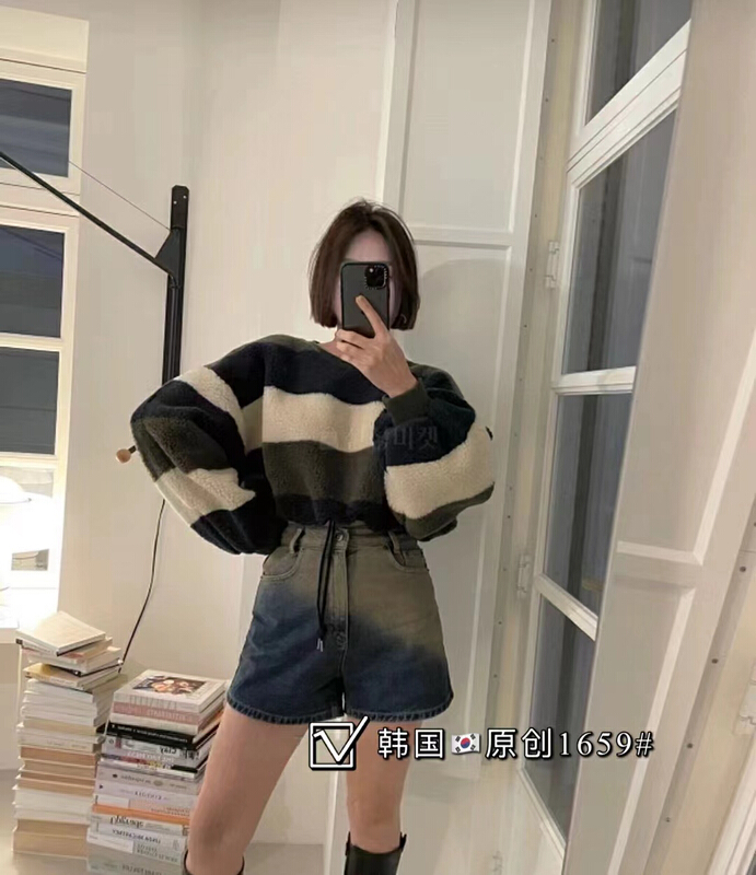 New year in early spring! [thgz fairy tale princess] gradient fashion Korean denim shorts 1659# JJ