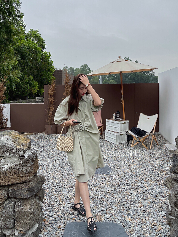 goods in stock! New year in early spring! [rare she] fashion temperament loose dress 5086# LSW