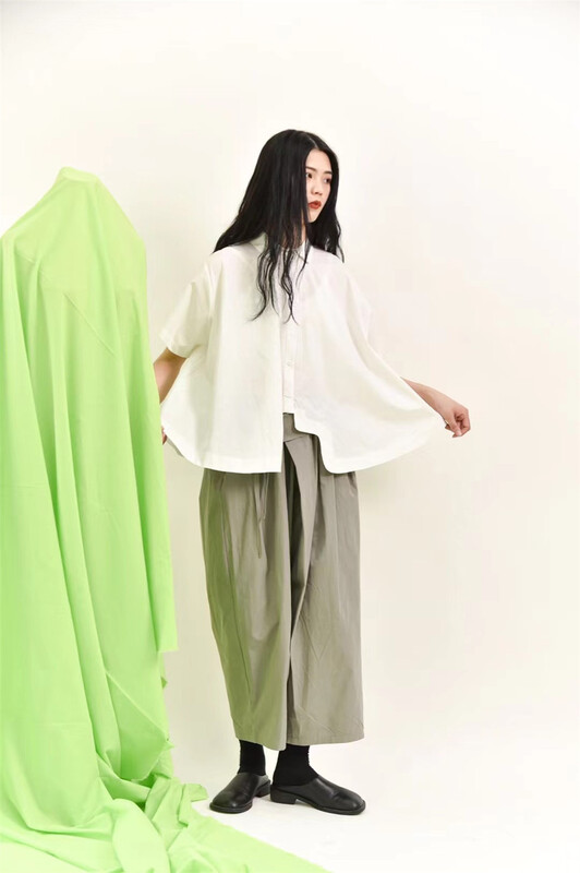 New in early summer! [three and two] Korean simple single breasted shirt 67156# XYY