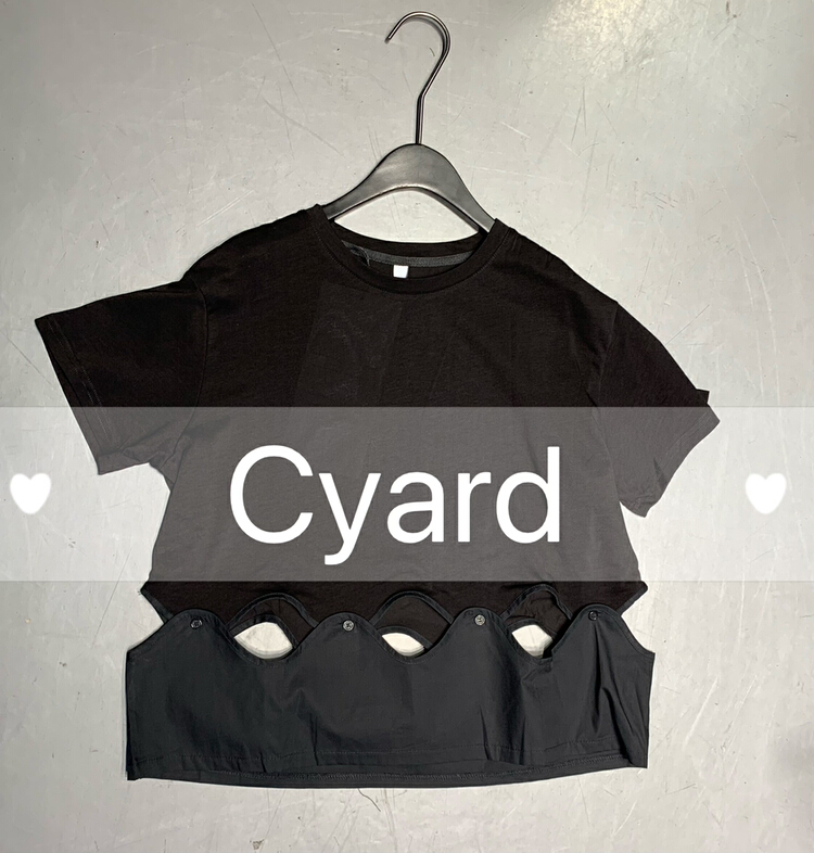 [cyard] Korean slim and versatile short sleeve T-shirt 9553# L