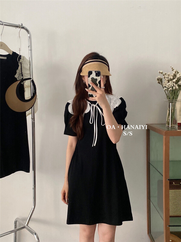 [OA] Korean doll collar color matching dress (detachable collar) 1188# XYY