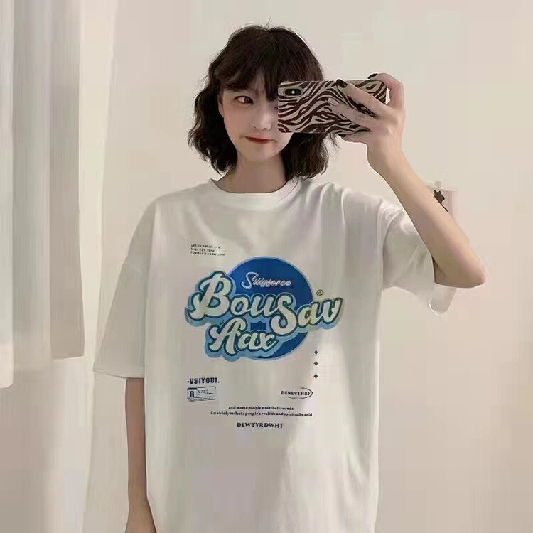New in early summer! [j.2] Korean fashion letter short sleeve T-shirt 4549# LSW
