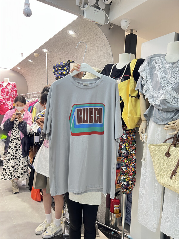 [dodo] letter lazy wind retro short sleeve T-shirt 627-55# LSL