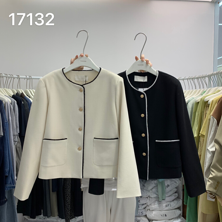 New year in early spring! [T.G] Korean fashion color contrast versatile short coat 17132# cqw