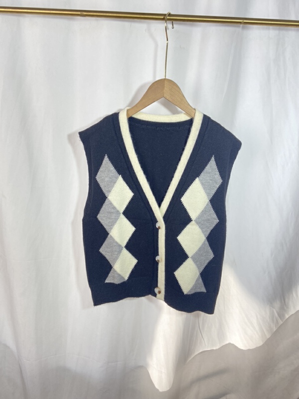 New in early summer! [yspy shop] Lingge fashion Vintage vest ys1-753# Cl