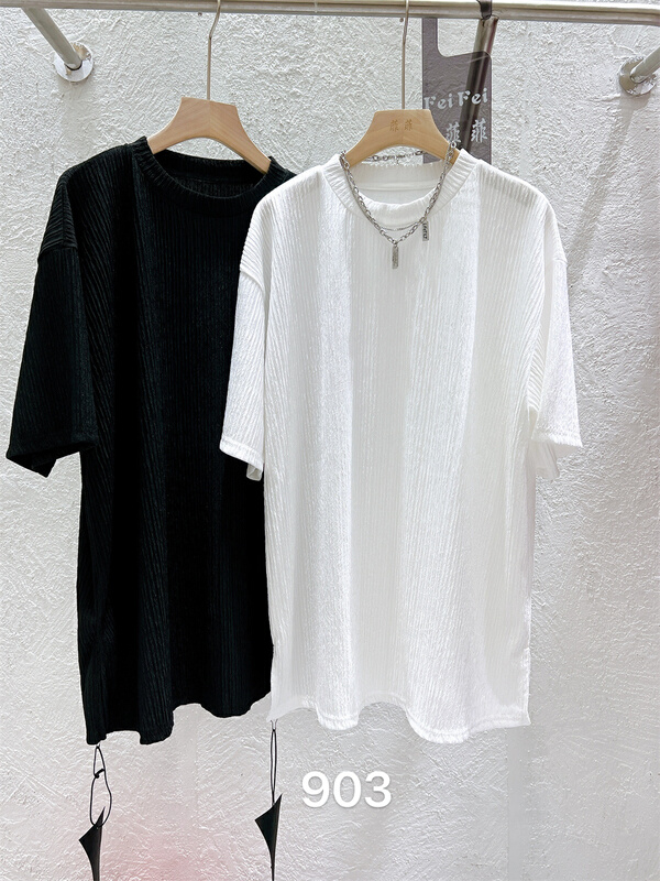 [Feifei] simple and versatile, slim short sleeve T-shirt 903# hyy