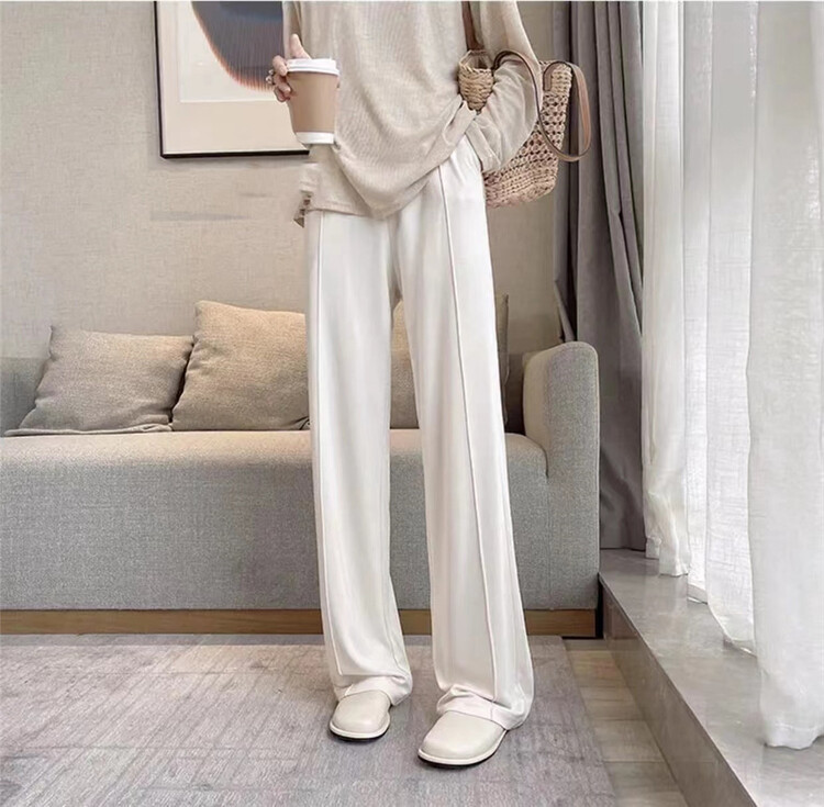 New in early summer! [yipinjia] straight tube solid color versatile casual pants 8868# WTT