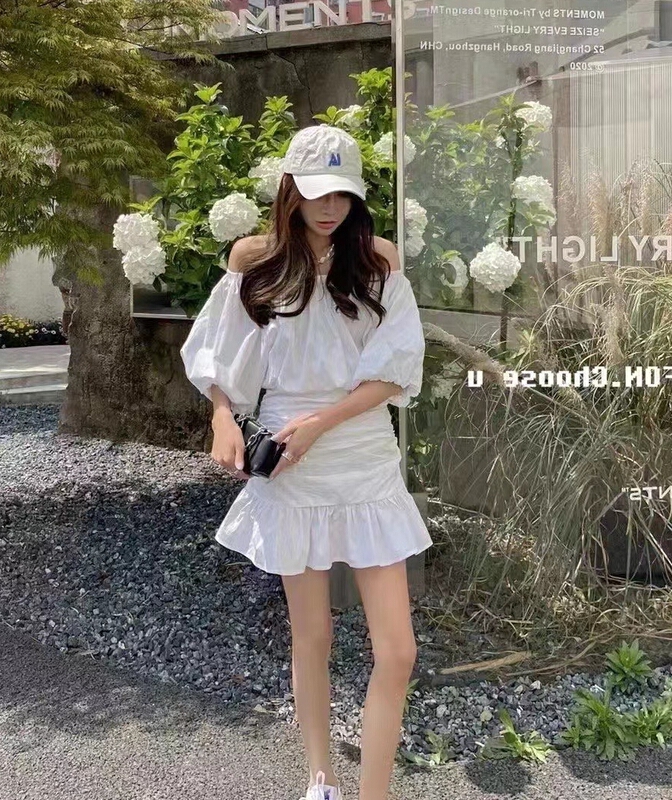 [Xixi +] Korean solid color Pleated Dress 99097# WTT