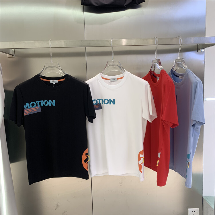 A new year in early spring! 【 aoshilong 】 round neck versatile letter printed short sleeve T-shirt ls3618\zzl