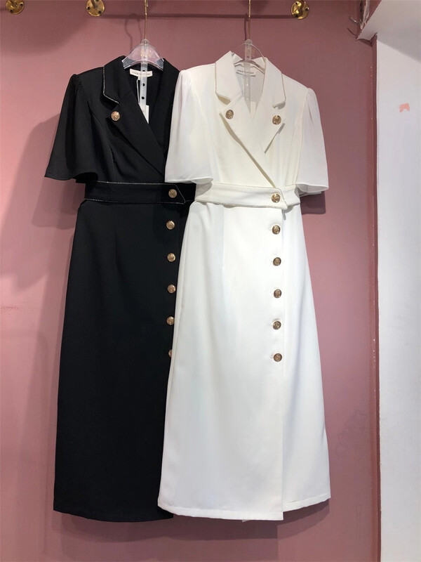 [sheen] single breasted fashion dress (with belt) 352# JJ