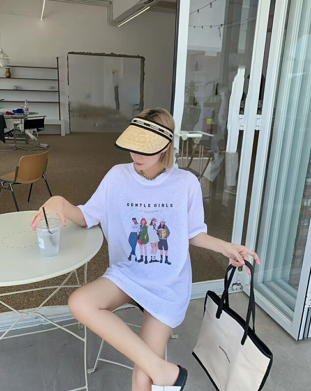 New in early summer! [two percent] Korean fashion printed short sleeve T-shirt 9913# LSL